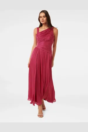 Forever New Nya Metallic Asymmetrical Maxi Dress44