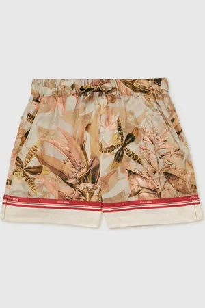 Reiss Sammie NYBG Satin Floral-Print Shorts6