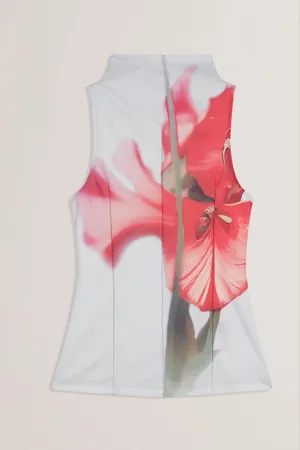 Ted Baker Harplnn-Crepe Jersey Seam Detail Printed Tank42