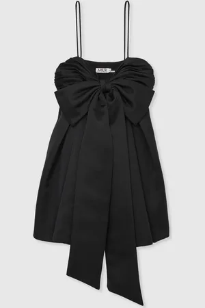 AMUR Satin Babydoll Bow Dress36