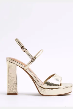 River Island Sling Back Platform Sandalseu42