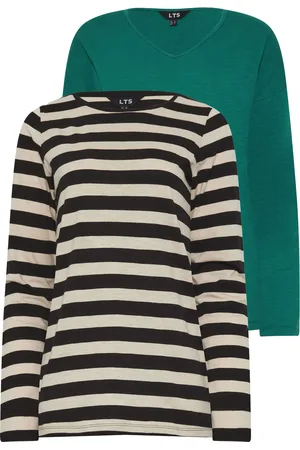 Long Tall Sally Long Sleeve 100% Cotton T-Shirts 2 Pack42 Wysoki