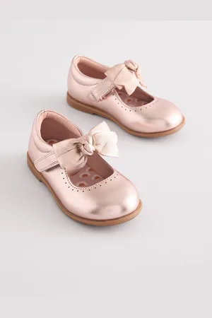 Next Bow Leather Touch Fastening ShoesEU 26.5 (UK 9)
