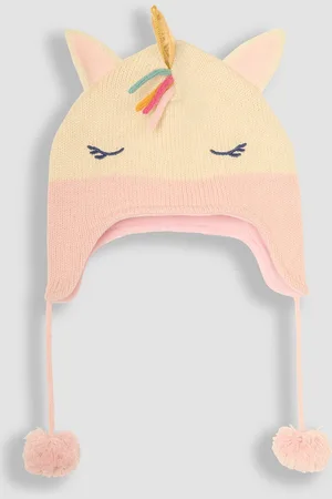 JoJo Maman Bébé Unicorn Pom Pom Hat0