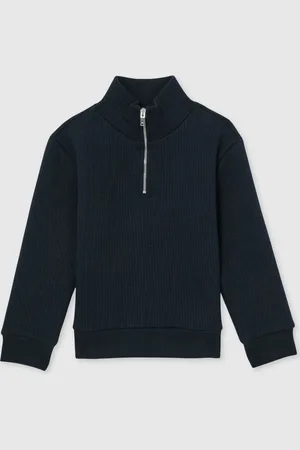 Reiss Ashby Cotton-Blend Half-Zip Funnel-Neck Jumper8