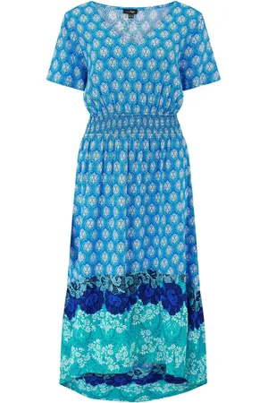 Pour Moi Border Print High Low Midaxi Beach DressEU 38 (UK 10)