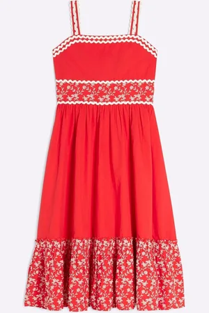 River Island Girls Embroidered 100% Cotton Maxi Dress152158 cm