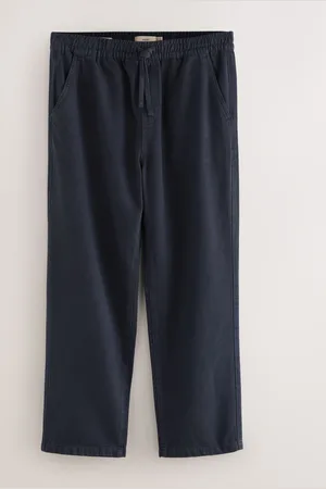 Next Cotton Linen Twill Elasticated Waist Trousers32 R