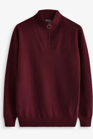 Barbour Lambswool Quarter Zip JumperL