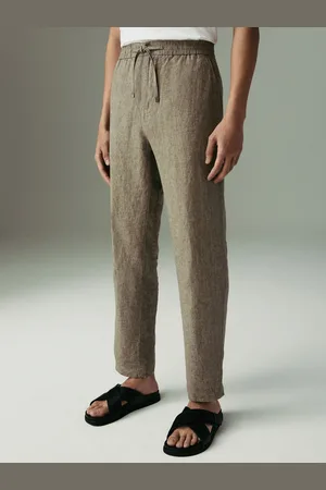 Next Signature 100% Linen Elasticated Waist Drawstring Trousers34 L