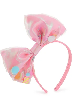 Billieblush Multicolour Sequin Bow Logo 100% Cotton HeadbandJeden