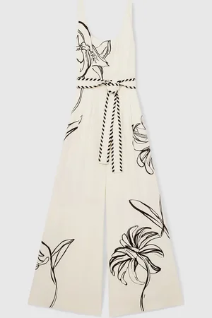 Reiss Kinsley NYBG Floral-Print JumpsuitEU 44 (UK 16)