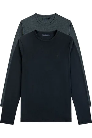 French Connection Crew Long Sleeve T-Shirts 2 PackXL