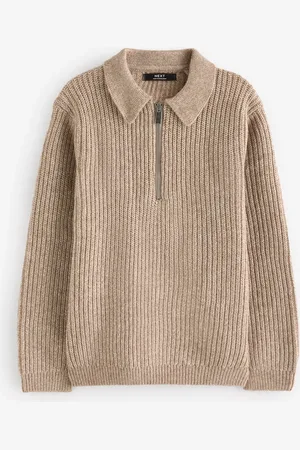 Next Long Sleeve Quarter Zip Polo Shirt (3-16yrs)3 lat (98 cm)