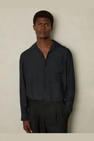 Reiss Aperitif Cocktail-Jacquard Faille ShirtS
