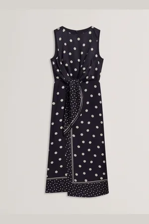 Ted Baker Malmoa-Knot Detail Wrap Over Midi Dress36