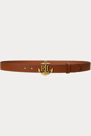 Ralph Lauren Smooth Leather Brown BeltXL