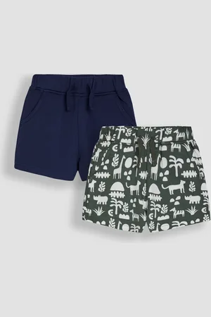 JoJo Maman Bébé Printed & Plain Shorts 2 Pack104110 cm