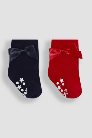 JoJo Maman Bébé 2-Pack Bow SocksDo 6 miesięcy (50