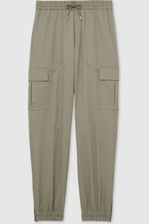 Reiss Haven Cotton Drawstring Cargo Trousers30 R