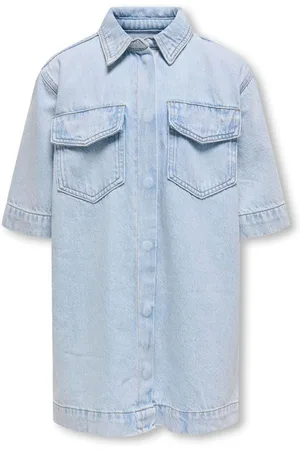 ONLY Short Sleeve Denim Dress146152 cm