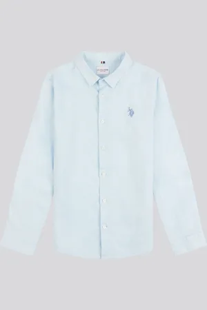 U.S. Polo Assn. U. S. Polo Assn. Boys Linen Blend Shirt7-8 lat