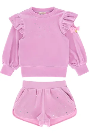 Angels Face Pink Bijou Crystal Top And Short Set98104 cm