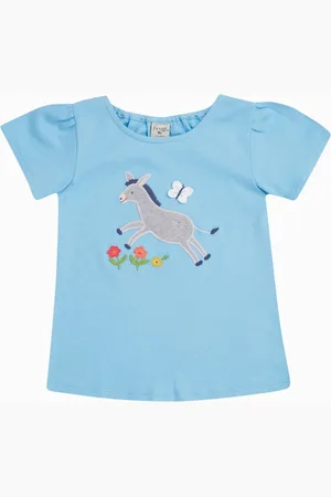 Frugi Blue Emily Appliqué T-Shirt98104 cm
