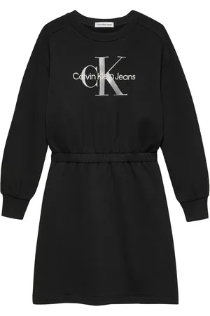 Calvin Klein Glitter Logo Sweatshirt Dress10 lat (140 cm)