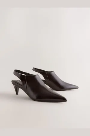 Next Forever Comfort Point Toe Sling Back High Cut HeelsEU 39 (UK 6)