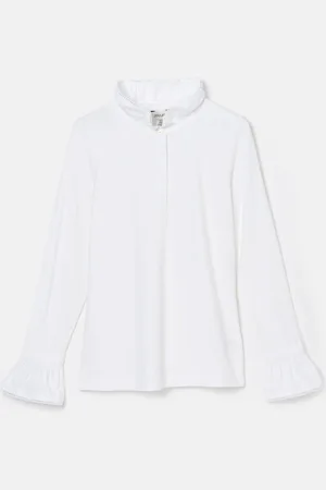 Joules Kate Long Sleeve Frilled Neck Top54