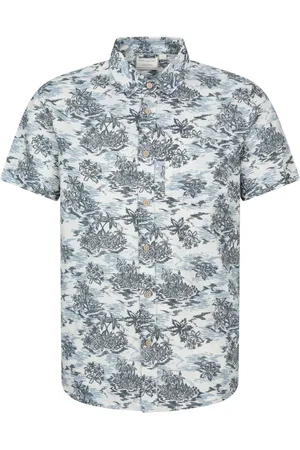 Mountain Warehouse 100% Cotton Tropical Printed Mens Short Sleeved ShirtM