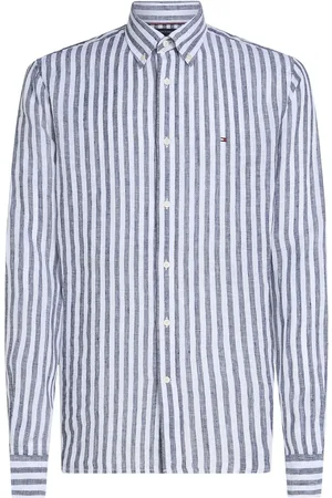Tommy Hilfiger Koszula Essential o regularnym kroju w paski, 100% lenX-Large