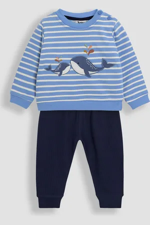 JoJo Maman Bébé 2-Piece Whale Appliqué Sweatshirt & Leggings Set5662 cm