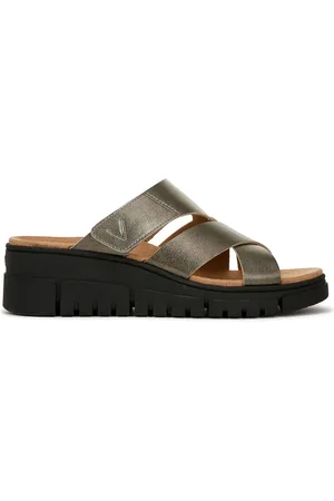 Vionic Regular Fit Silver Uptown Sunset Arch Support Slider Sandalseu41