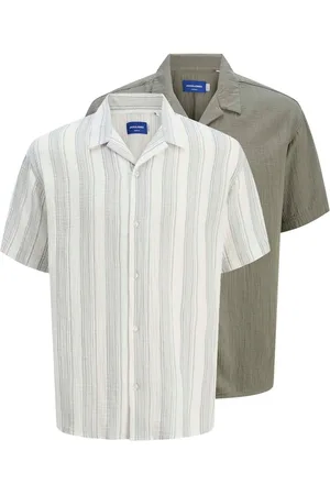 JACK & JONES Resort Collar 100% Cotton Shirts 2 PackX-Large