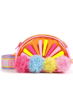 Billieblush Pink Rainbow Pom Pom Bum Bag With Logo StrapJeden