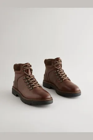 Next Leather Cleated Hiker BootsEU 42 (UK 8)