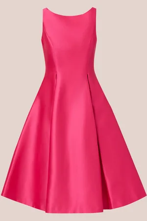 Adrianna Papell Pink Sleeveless Tea Length Dress44