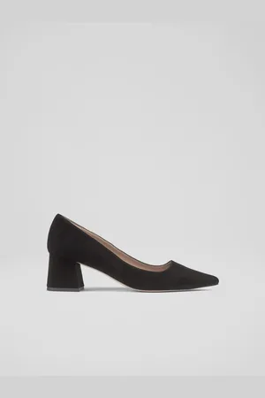 LK Bennett Suede Sloane Block Heel CourtsEU 41 (UK 8)