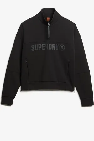 Superdry Green Active Tech Logo Relaxed Half Zip Sweatshirt38