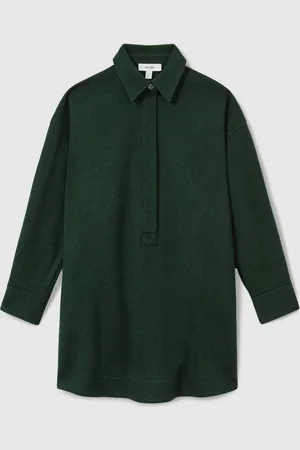 Reiss Lauren Shirt-Style Shift Dress With Wool42