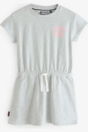 Superdry Crack Printed 100% Organic Cotton Dress110116 cm
