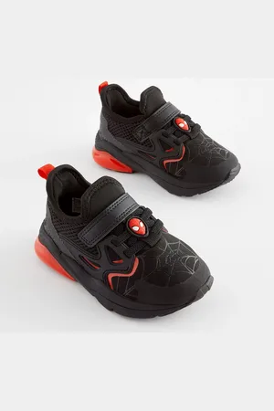 Next Spiderman Black Touch Fastening TrainersEU 24 (UK 7)