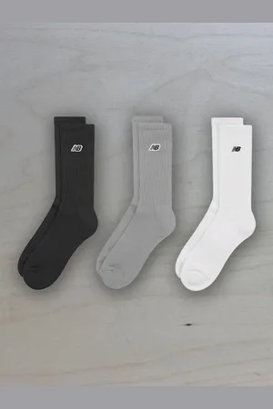 New Balance Patch Logo Crew Socks 3 PackM