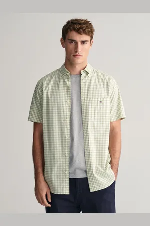 GANT Koszula popelinowa o regularnym kroju, ze wzorem w kratkę gingham i krótkim rękawem, w 100% z bawełnyXXL