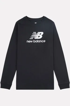 New Balance Boys 100% Cotton Stacked Logo Long Sleeve T-Shirt8