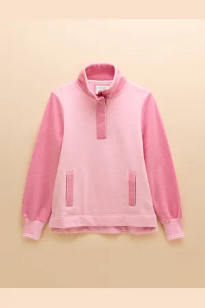 Joules Burnham Cotton Funnel Neck Quarter Zip SweatshirtEU 44 (UK 16)