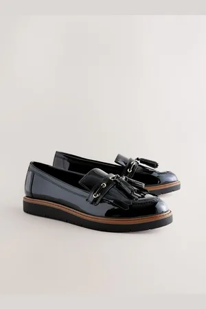 Next Forever Comfort Chunky Patent Tassel Detail LoafersEU 42 (UK 8)
