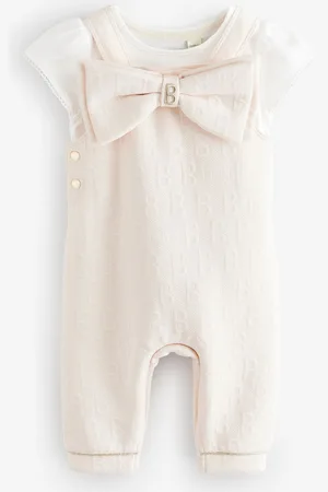 Ted Baker Bow Dungarees and T-Shirt SetDo 3 miesięcy (50